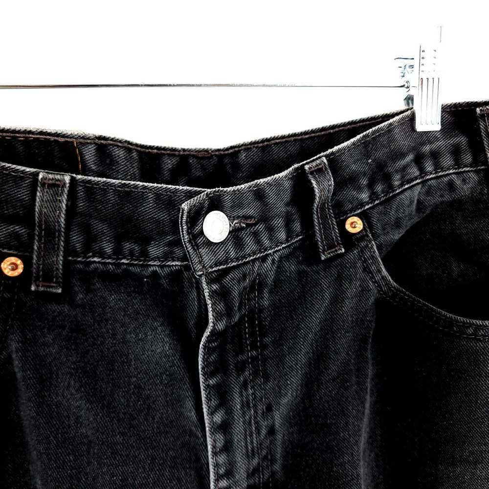 Levi's Vintage Levi's Black Relaxed Fit 550 Denim… - image 3