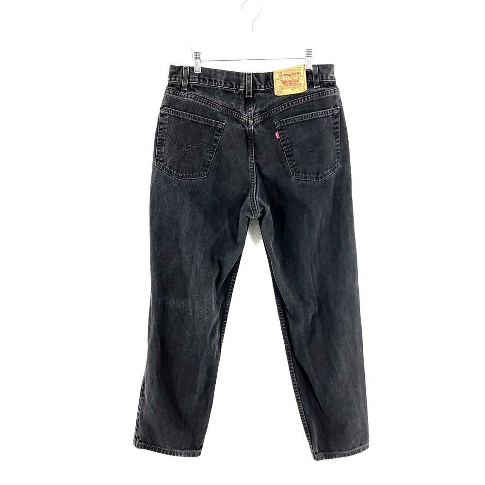 Levi's Vintage Levi's Black Relaxed Fit 550 Denim… - image 6