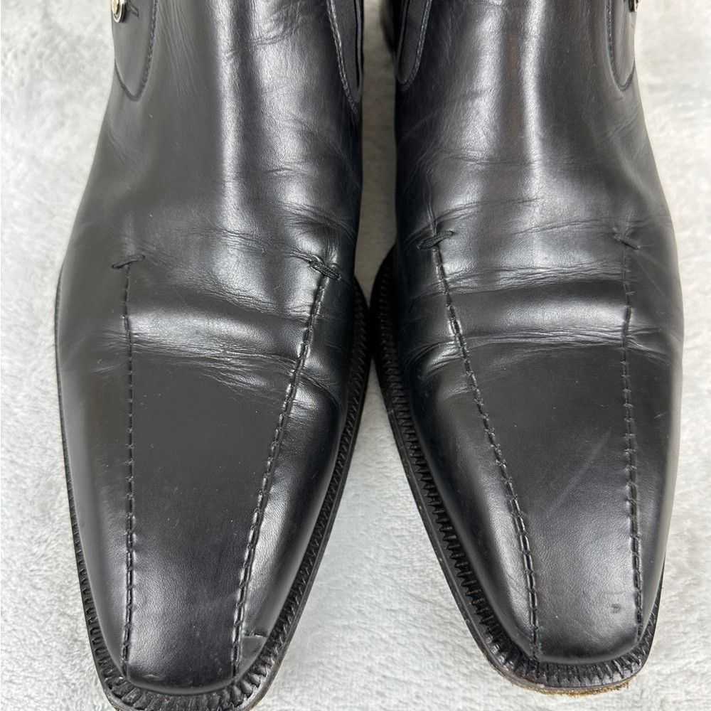 Cesare Paciotti Cesare Paciotti Black Leather Boo… - image 3