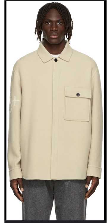 Jil Sander Cream Virgin Wool Shirt Jacket sz S - image 1