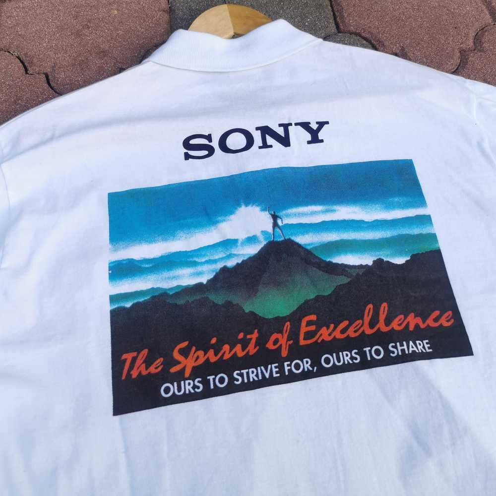 Sony × Vintage Vintage Sony Japanese Brand Polo S… - image 2