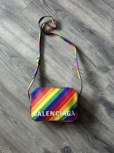 Balenciaga Logo Rainbow Cross-Body Bag