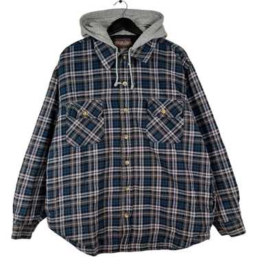 Vintage Moose Creek Plaid Hooded Flannel Jacket