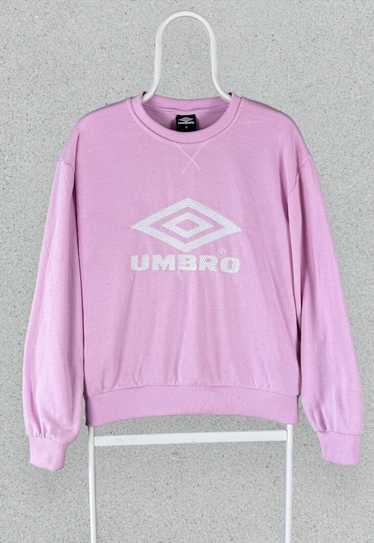 Vintage Umbro Pink Sweatshirt Spell Out Womens Med