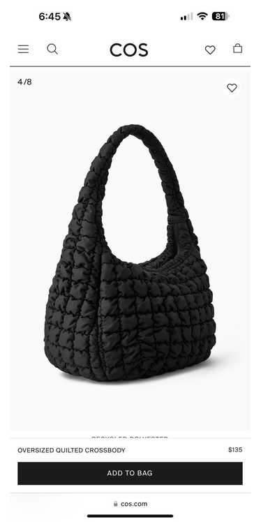 Cos OVERSIZED QUILTED CROSSBODY BAG