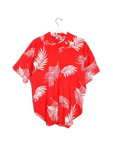 Vintage Floral Cotton Hawaiian Shirt - image 1