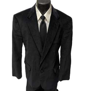 Stafford Stafford Black Sport Coat CORDUROY Modern