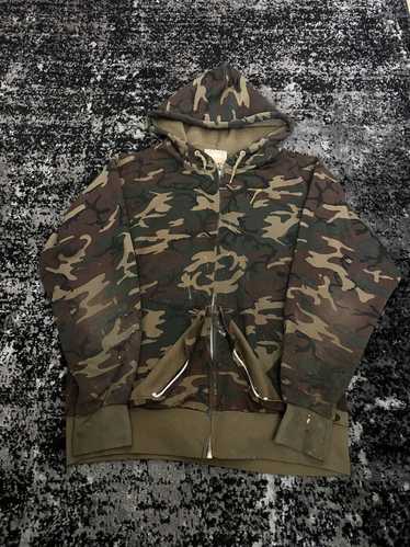 Military × Vintage 80s-90s Thrashed Camo Jacket