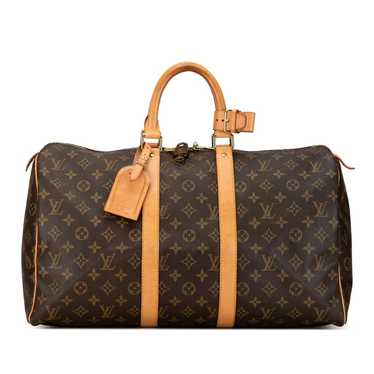 Louis Vuitton Keepall leather travel bag - image 1