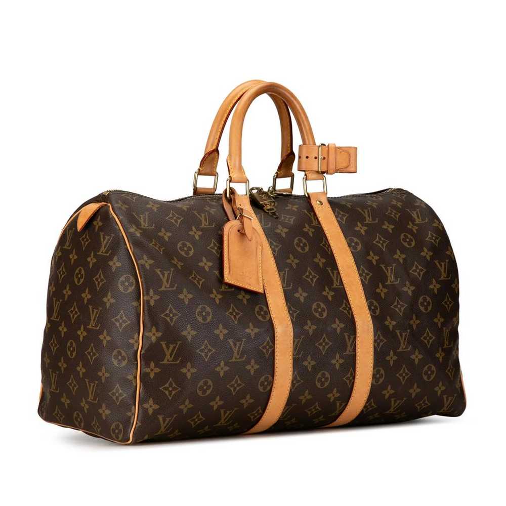 Louis Vuitton Keepall leather travel bag - image 2