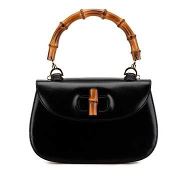 Gucci Bamboo leather crossbody bag - image 1