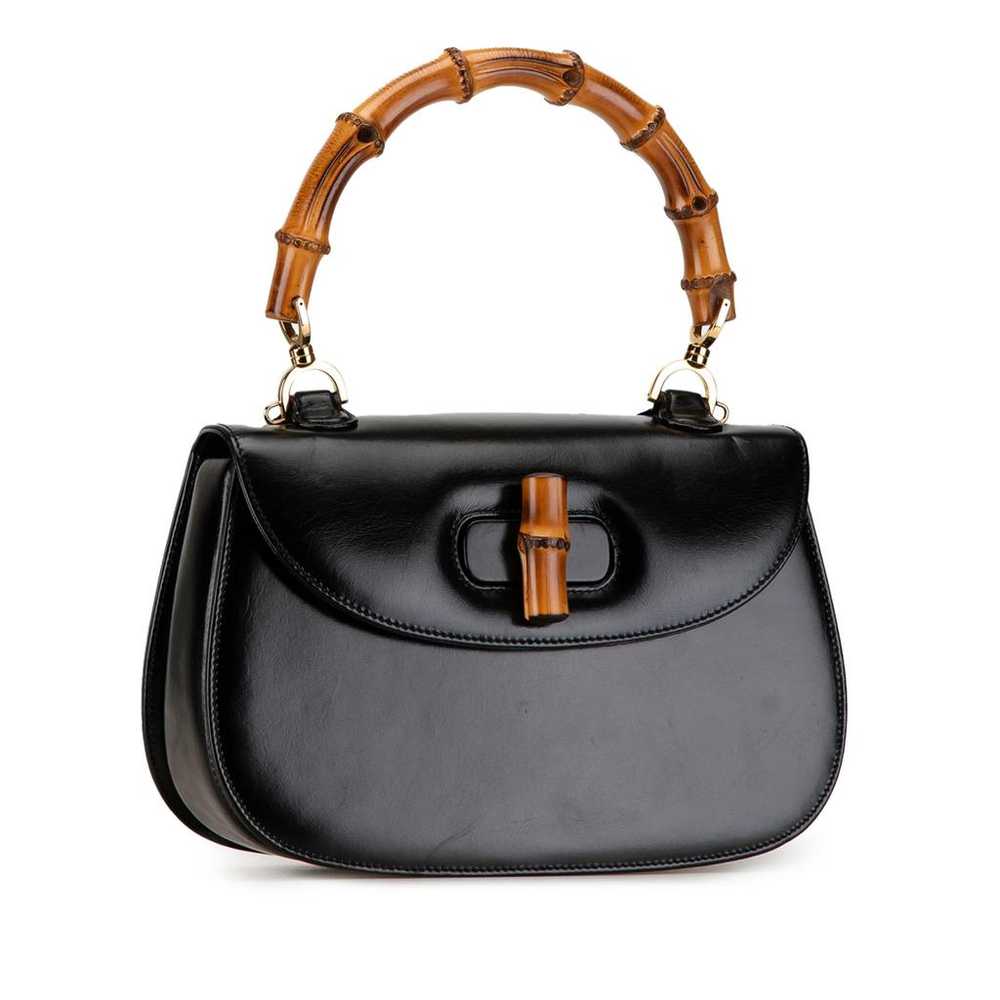 Gucci Bamboo leather crossbody bag - image 2