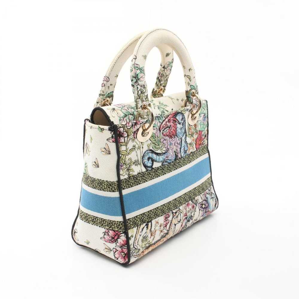 Dior Lady Dior cloth handbag - image 2