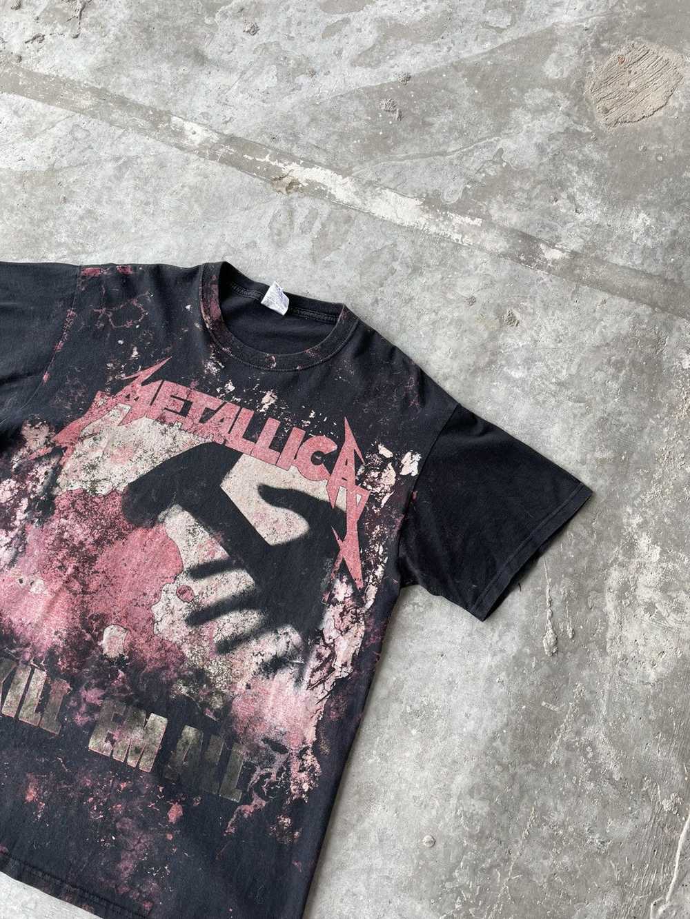 Metallica × Rock Band × Vintage Vintage Heavy Cot… - image 2