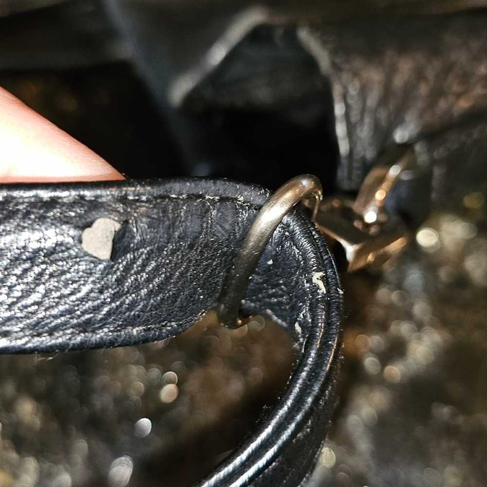 vintage Coach leather purse black crossbody - image 3