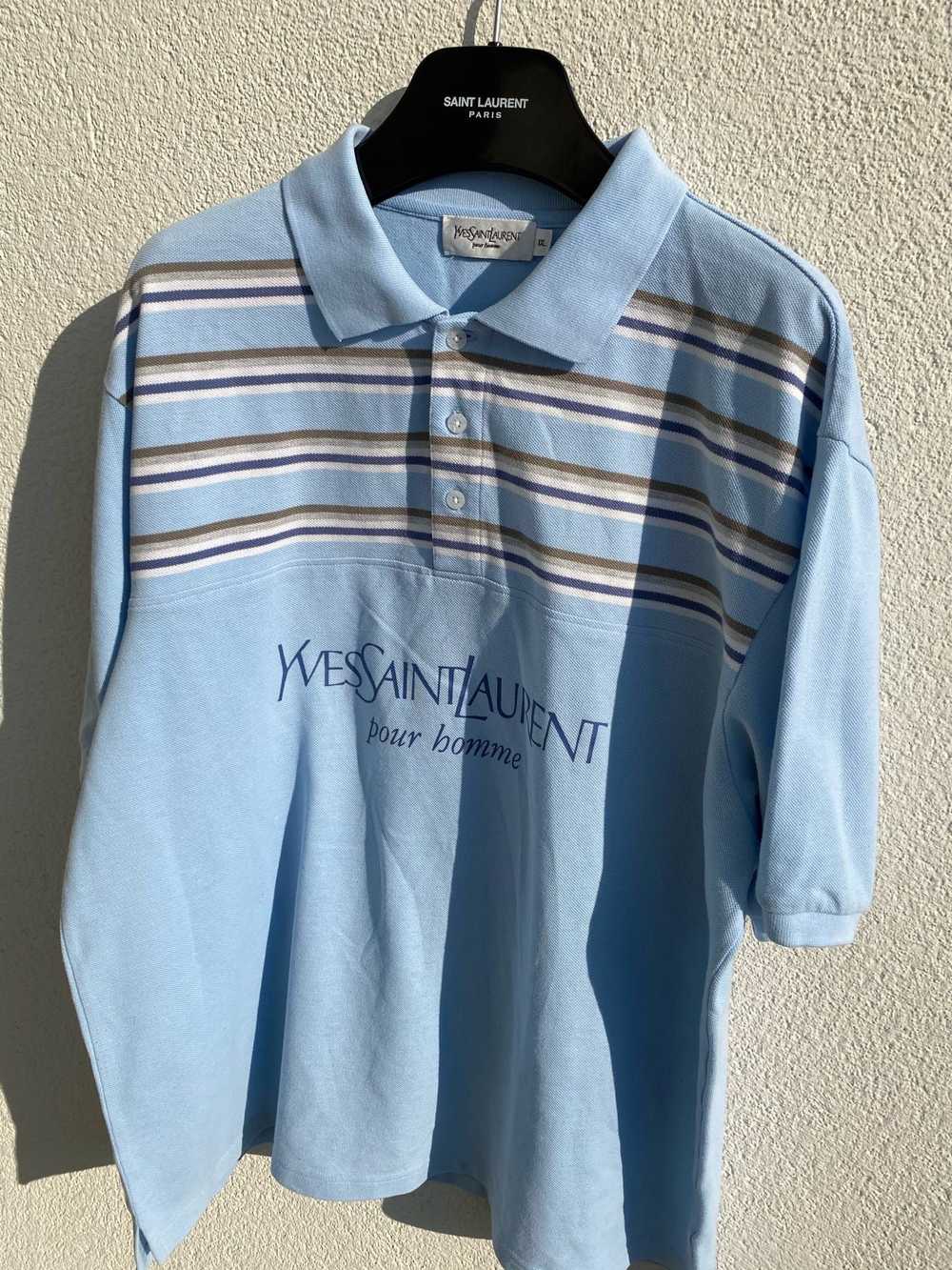 Vintage × Yves Saint Laurent YSL Polo Spell Out - image 9