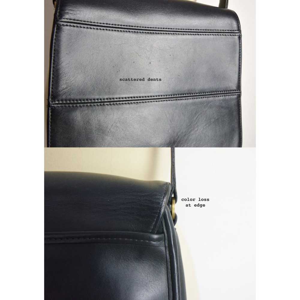 1990s Coach Tribeca Flap Shoulder Bag in Black 90… - image 10