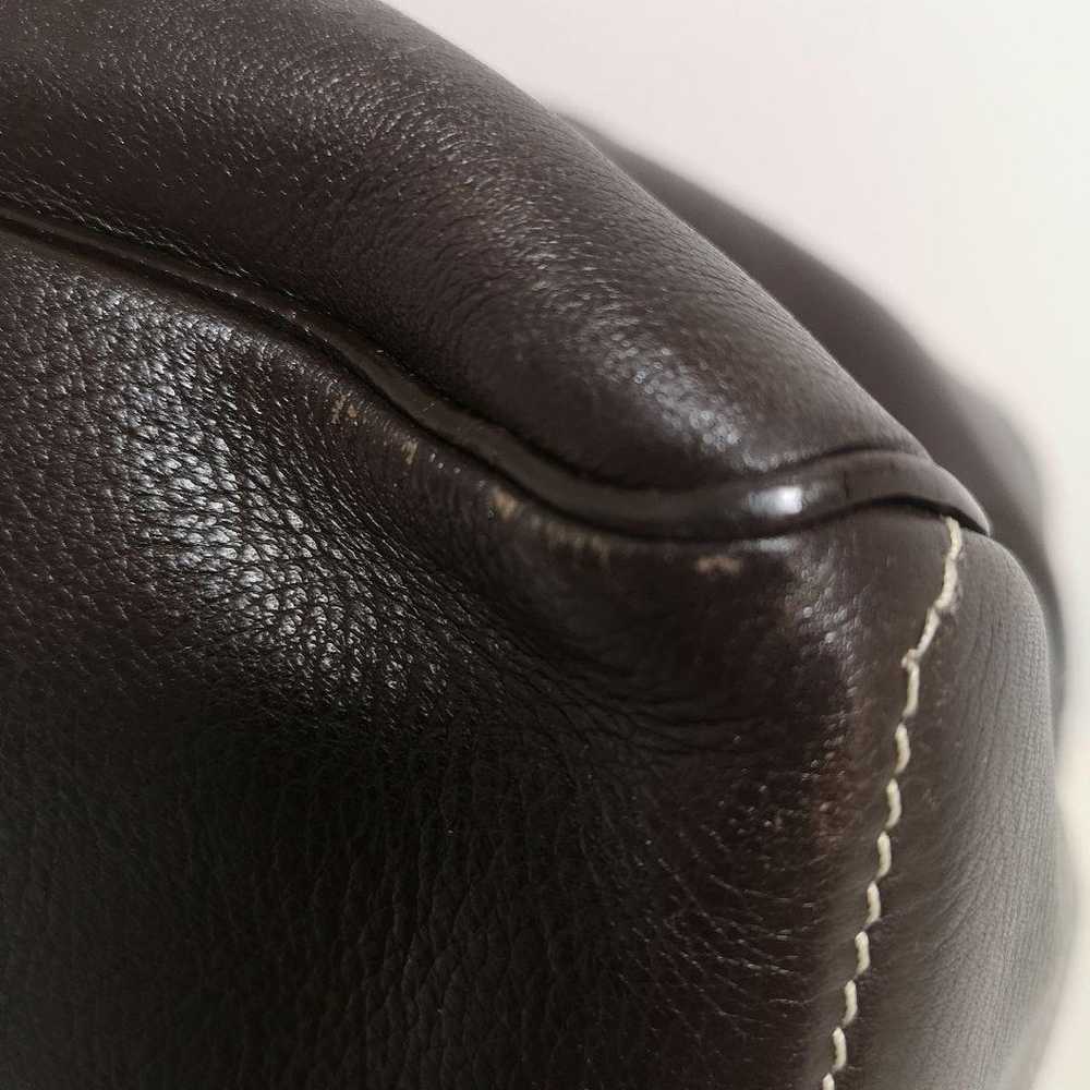 Celine Boogie Bag Triomphe Tote Bag Leather Dark … - image 4