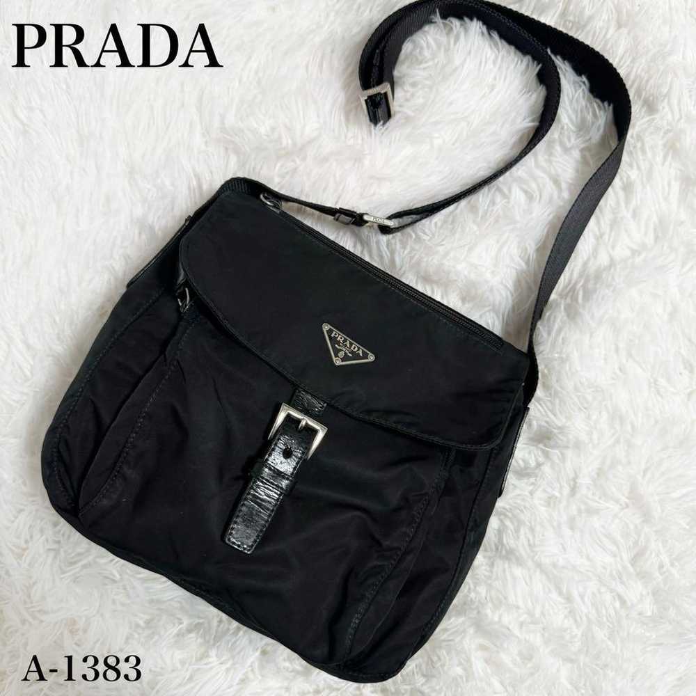 Excellent condition ✨ PRADA triangle logo Tessuto… - image 1