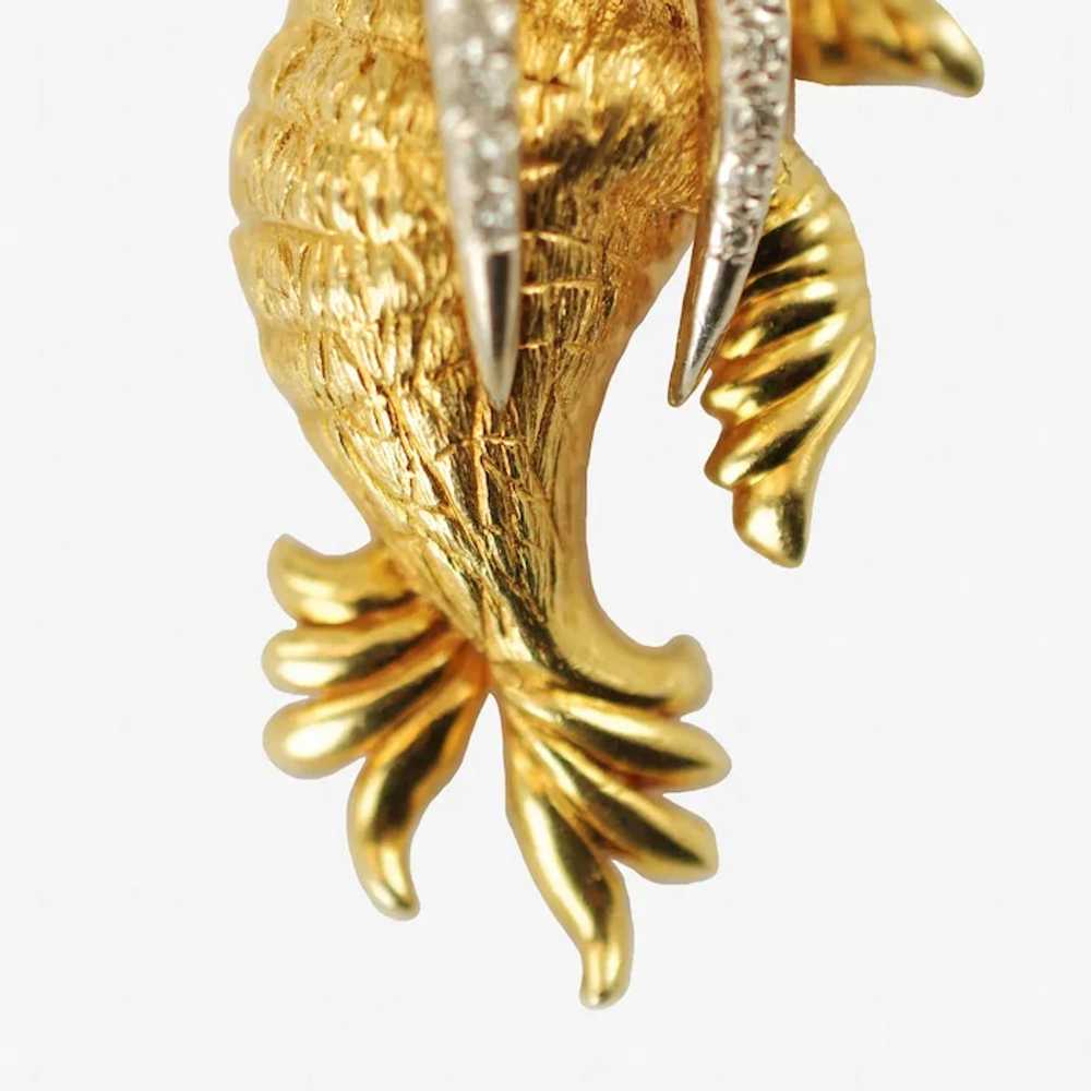 Vintage Hammerman Brothers 18K Gold Walrus Brooch… - image 5