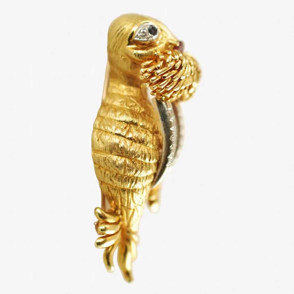 Vintage Hammerman Brothers 18K Gold Walrus Brooch… - image 6