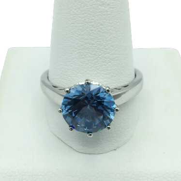 Sterling Silver Lab Spinel Ring