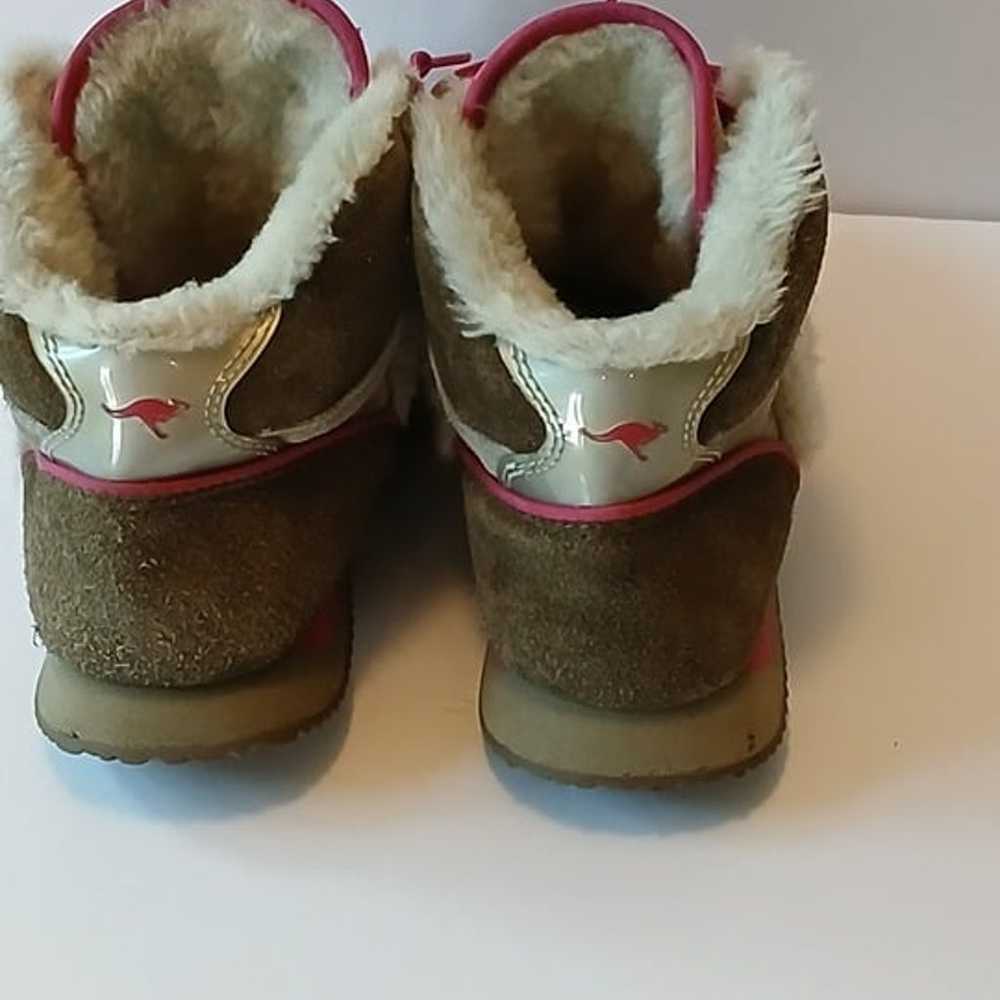 VINTAGE kangaROOS Y2K Faux fur Hiking Boots - image 4