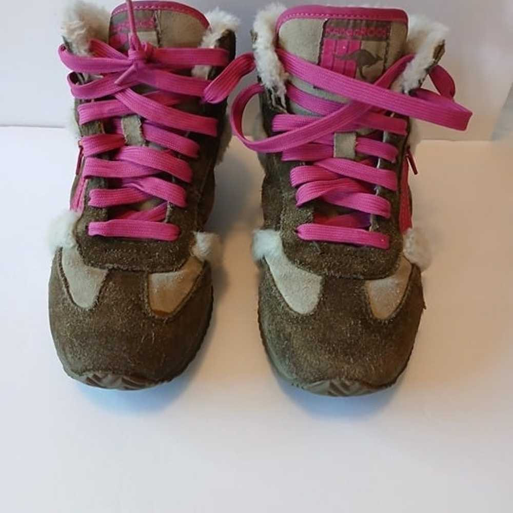 VINTAGE kangaROOS Y2K Faux fur Hiking Boots - image 6