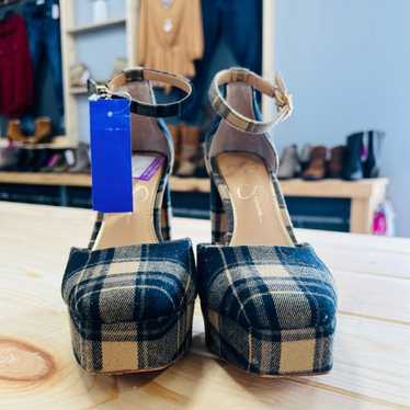 Jessica Simpson | plaid heels 6.5 $40 - image 1