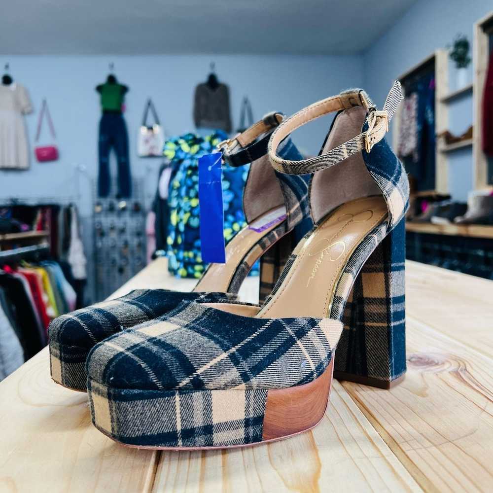 Jessica Simpson | plaid heels 6.5 $40 - image 2