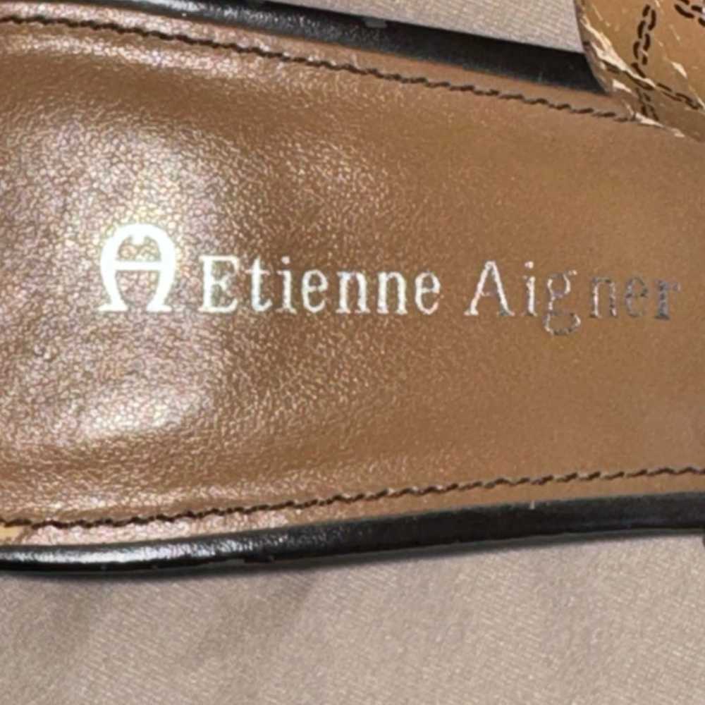 Etienne Aigner Eberhart Leather Slingback Square … - image 8