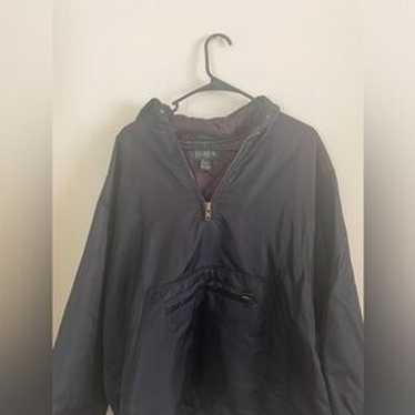 ジャケット・アウター 90s j.crew navy nylon mountain jacket M Vintage j crew anorak - Gem