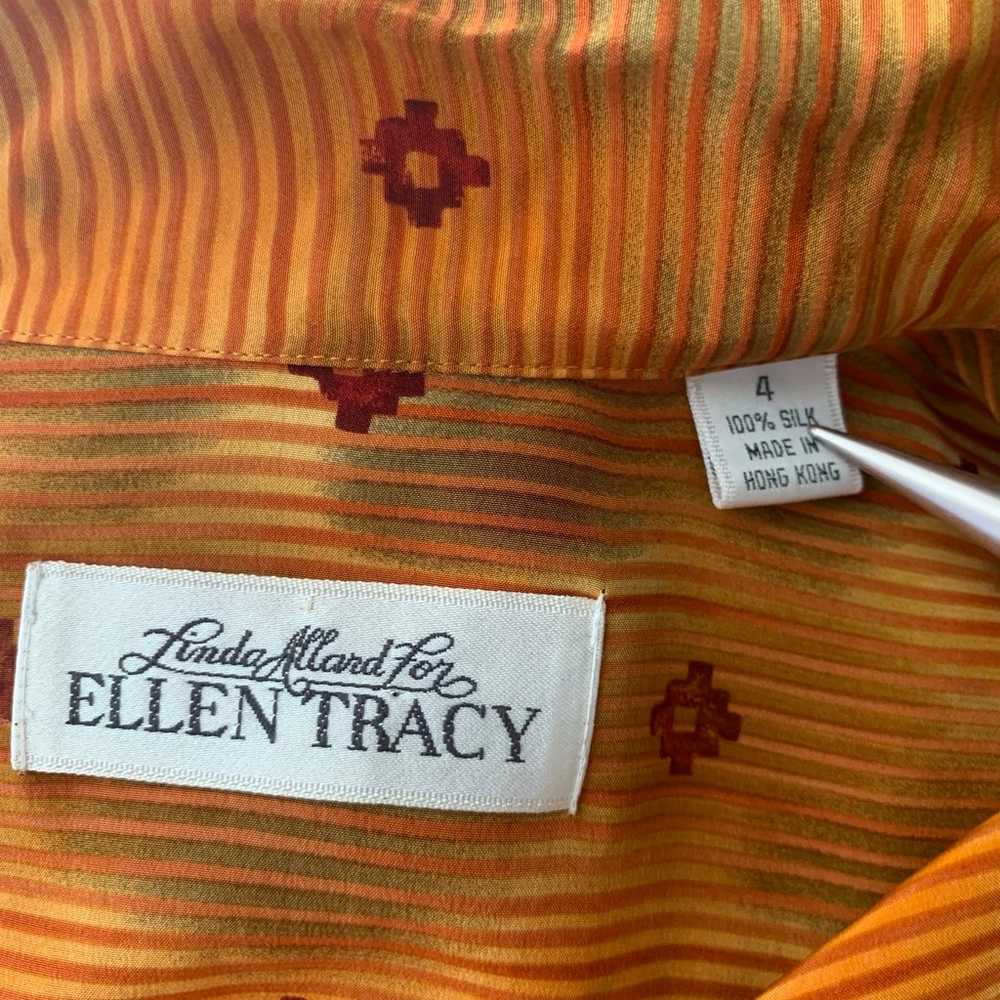 Linda Allard Ellen Tracy silk Southern pattern ov… - image 12