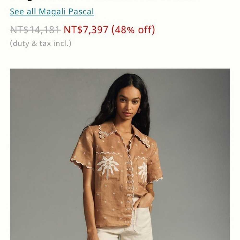 Magali Pascal Palmiere Linen Shirt Small - image 6