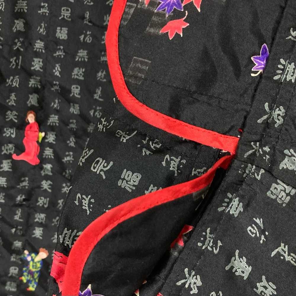 NWOT CHICOS Top 2 Vintage Silk Asian Geisha Quilt… - image 3