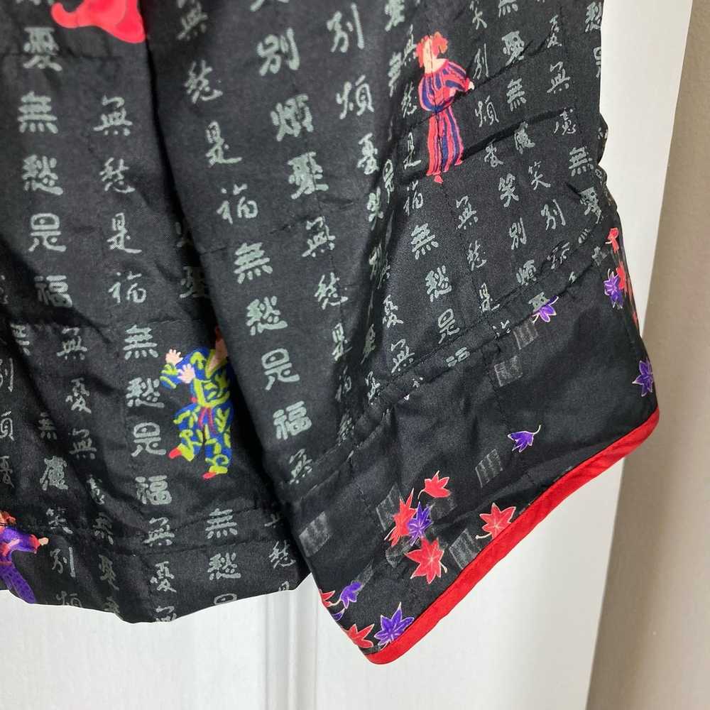 NWOT CHICOS Top 2 Vintage Silk Asian Geisha Quilt… - image 5