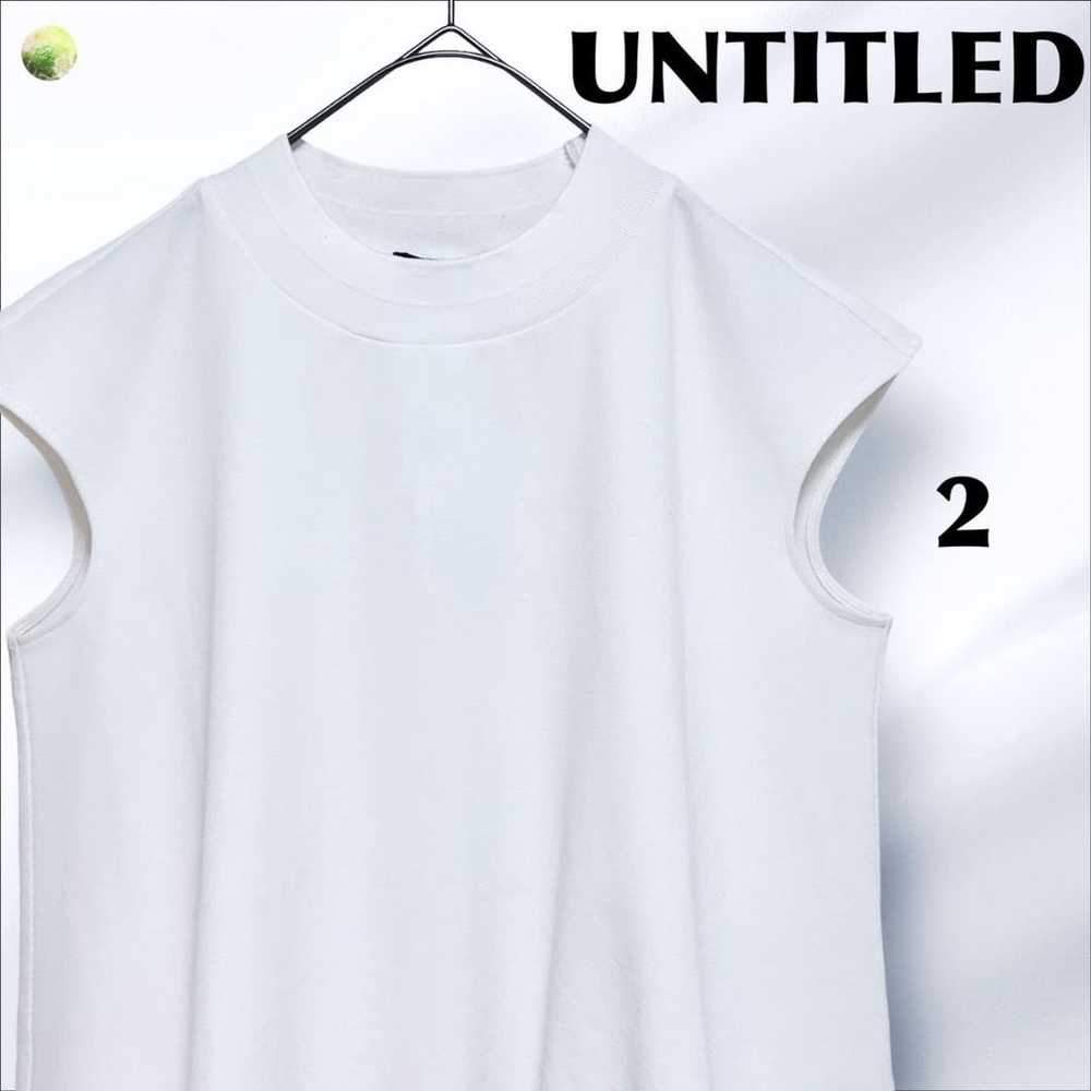 【Unused item】UNTITLED Sleeveless T-shirt White Si… - image 1