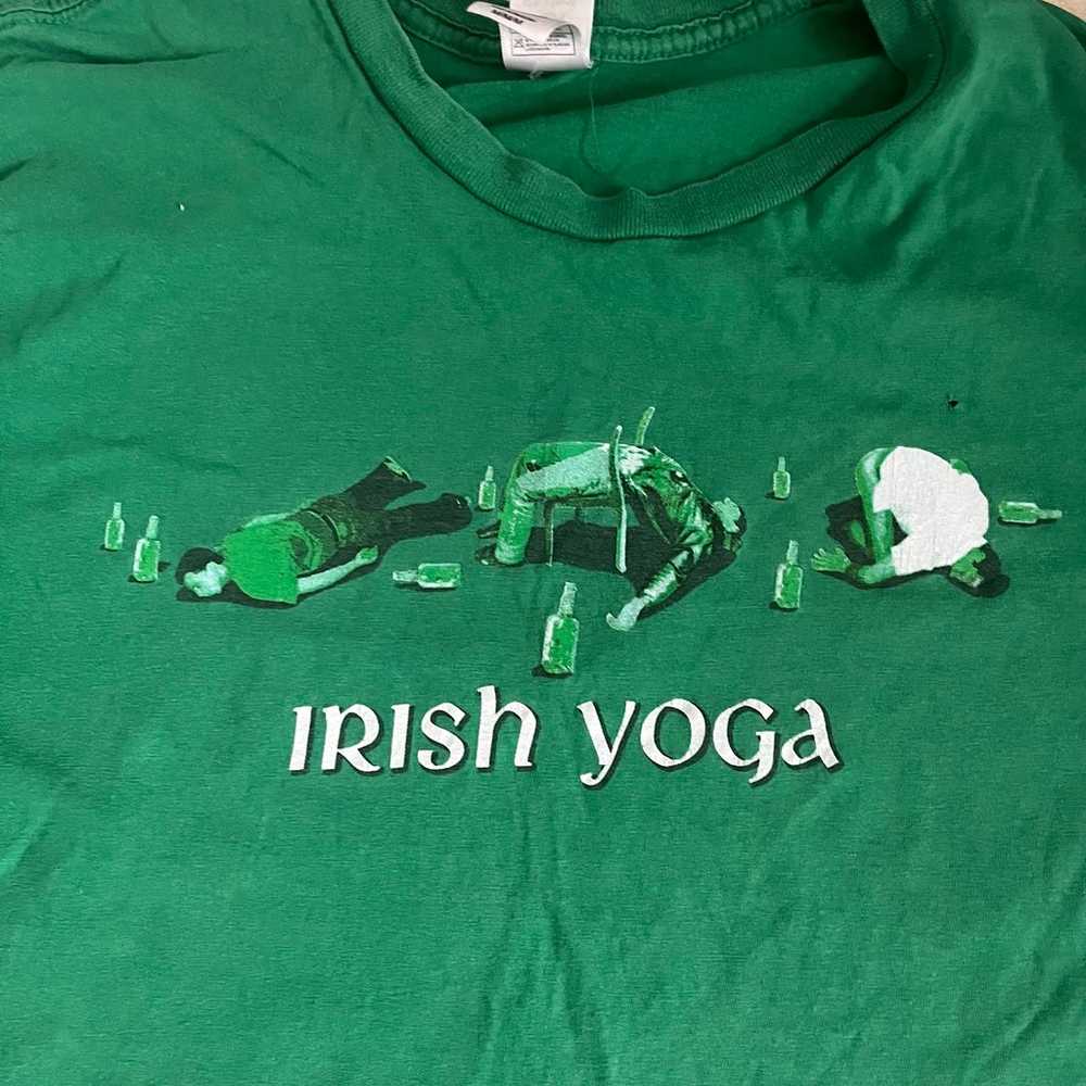 irish yoga funny graphic tee - image 3