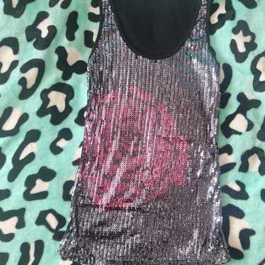 y2k sequin top Size Small or XS - image 1