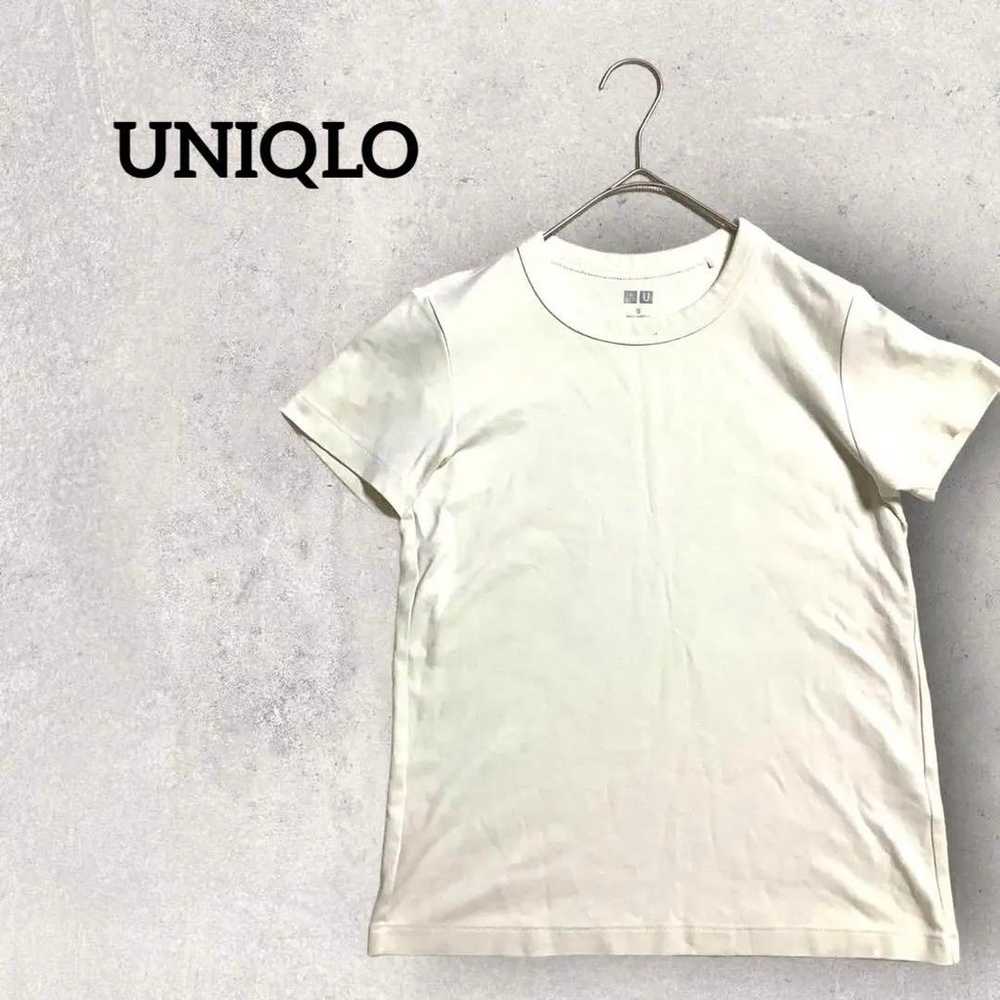 F782【Uniqlo】Women's size S, White, Short-sleeve T… - image 1