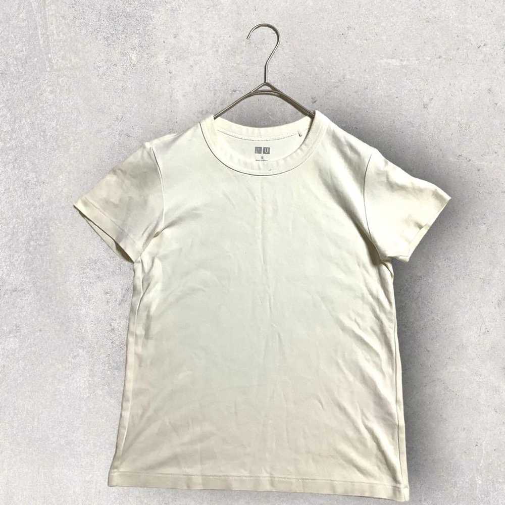 F782【Uniqlo】Women's size S, White, Short-sleeve T… - image 4