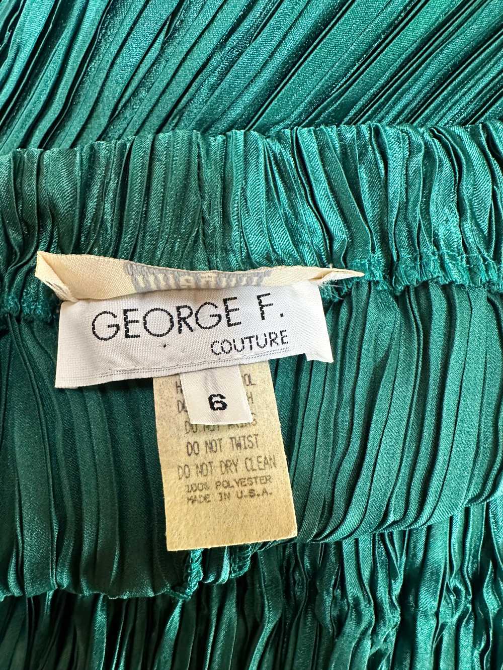 George F. Couture Plisse Skirt - image 8