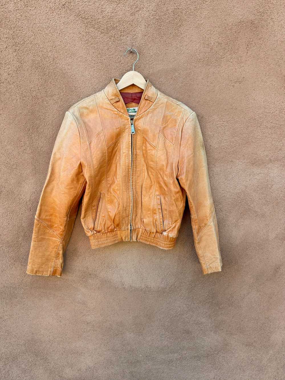 1970's Genuine Leather Cropped Jacket - image 1