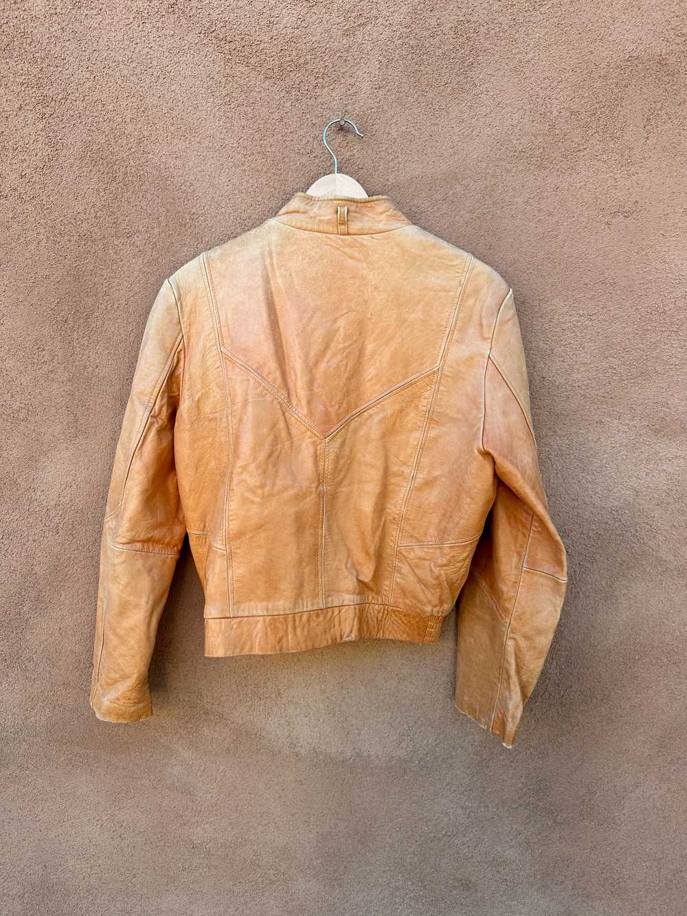 1970's Genuine Leather Cropped Jacket - image 2