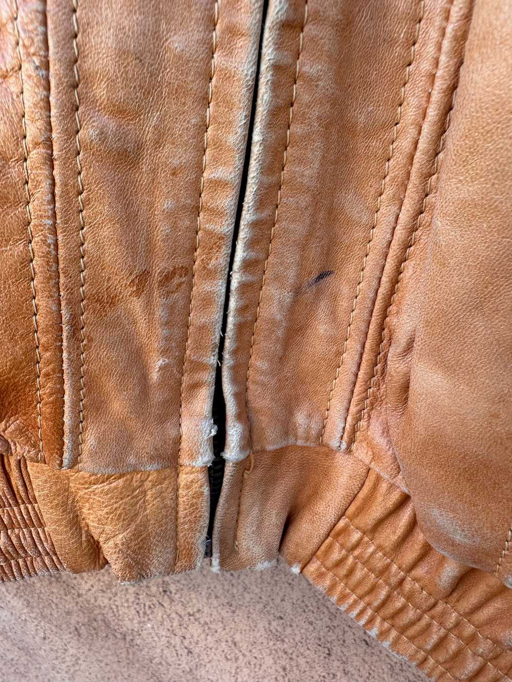 1970's Genuine Leather Cropped Jacket - image 5