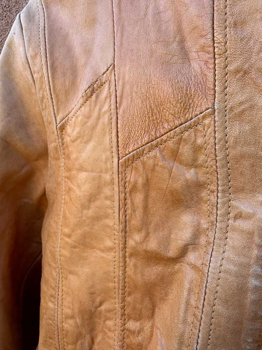 1970's Genuine Leather Cropped Jacket - image 6