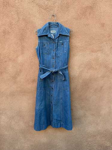 1980's Belted Denim Dress by Renown