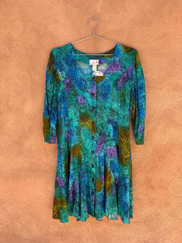 Abstract Tie Dye Dress by Scarlett