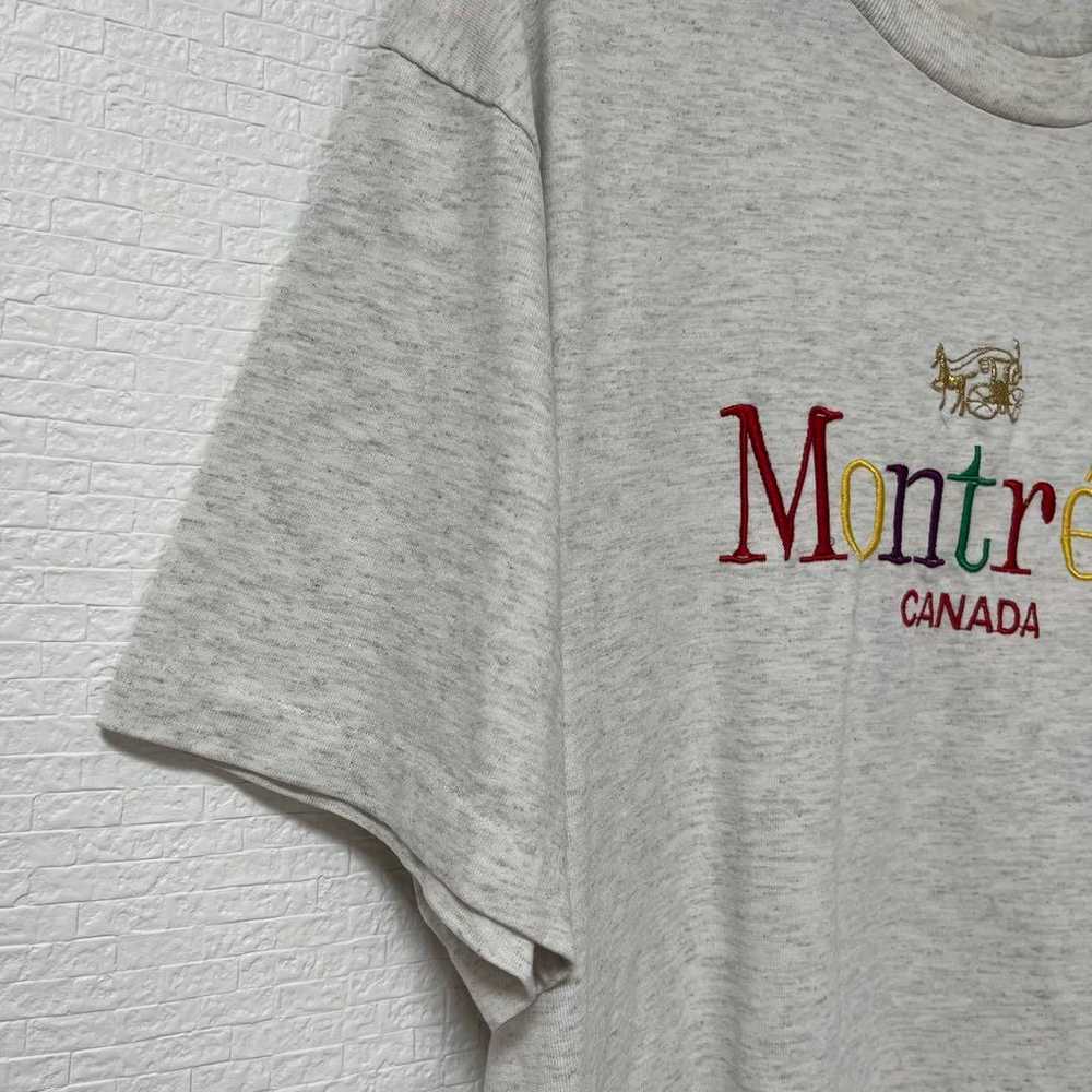 Vintage second-hand T-shirt with embroidered logo… - image 5