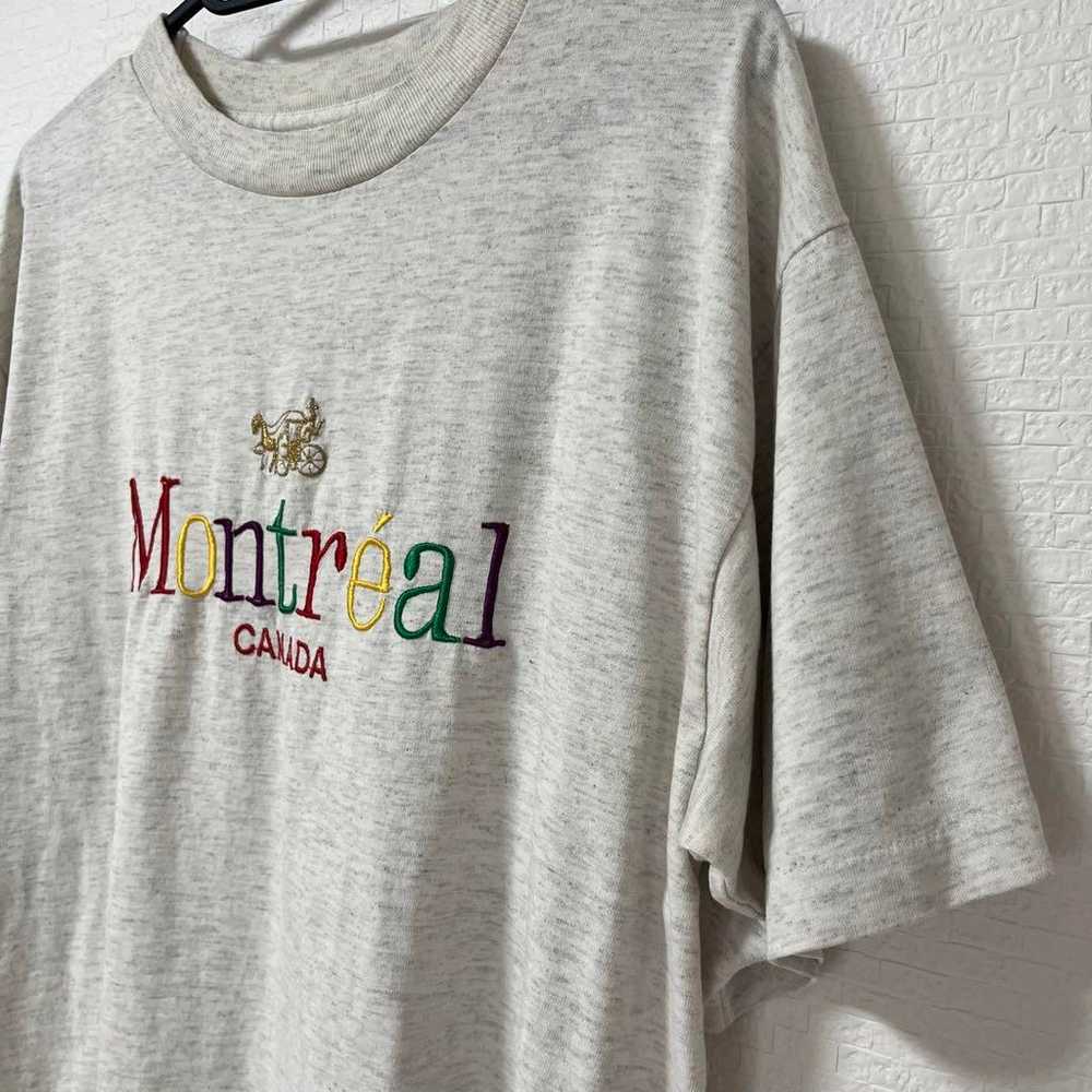 Vintage second-hand T-shirt with embroidered logo… - image 6